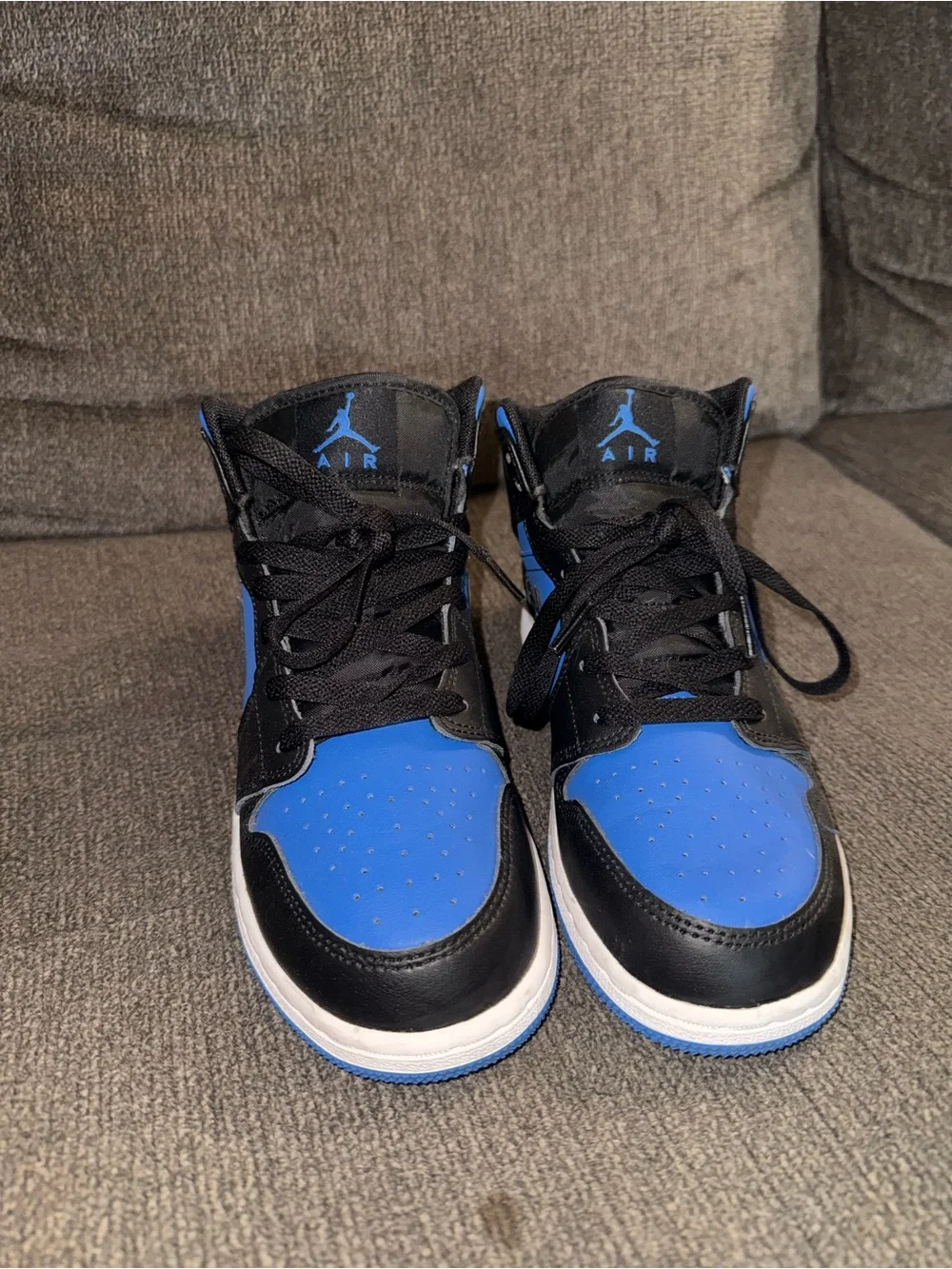 Nike High-Top Sneakers in Black and Blue